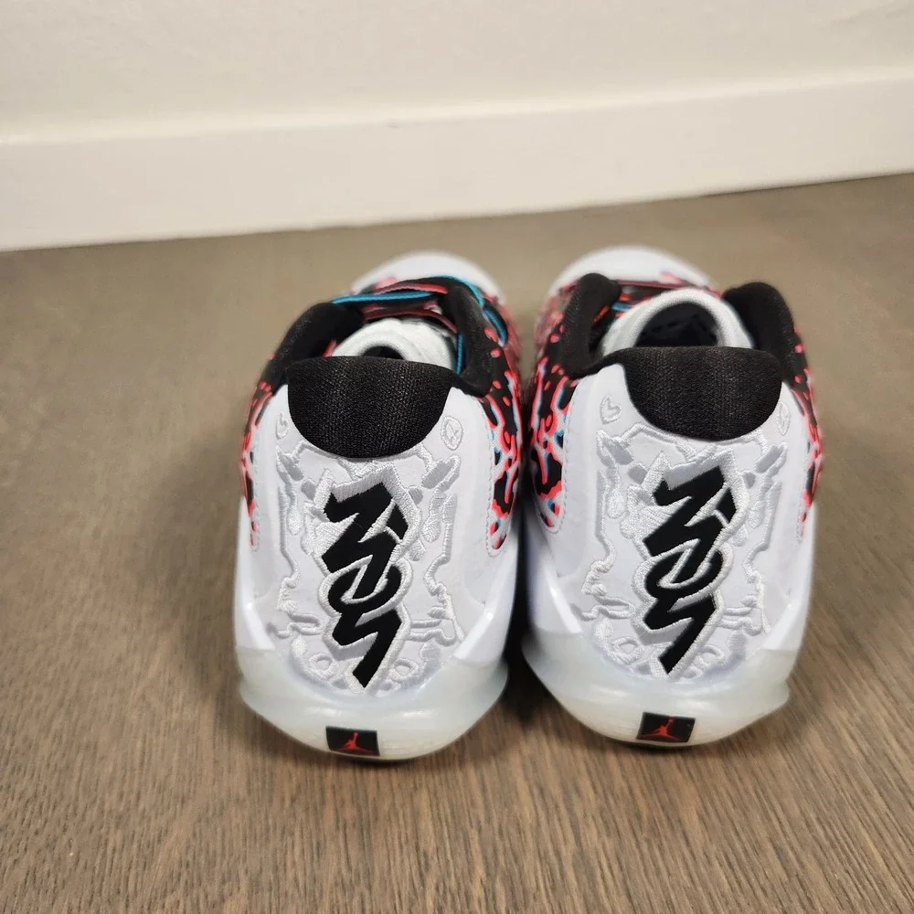 5.5Y Jordan Zion 3 GS Shock World White Black Blue Red FZ4792-060 5.5 7 Women